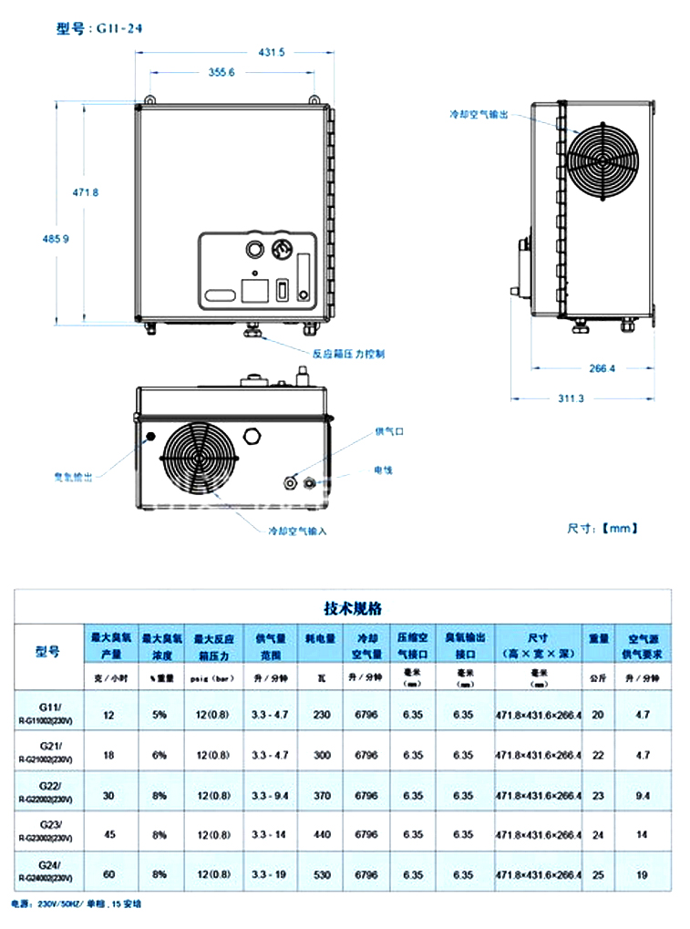 泳池臭氧消毒设备